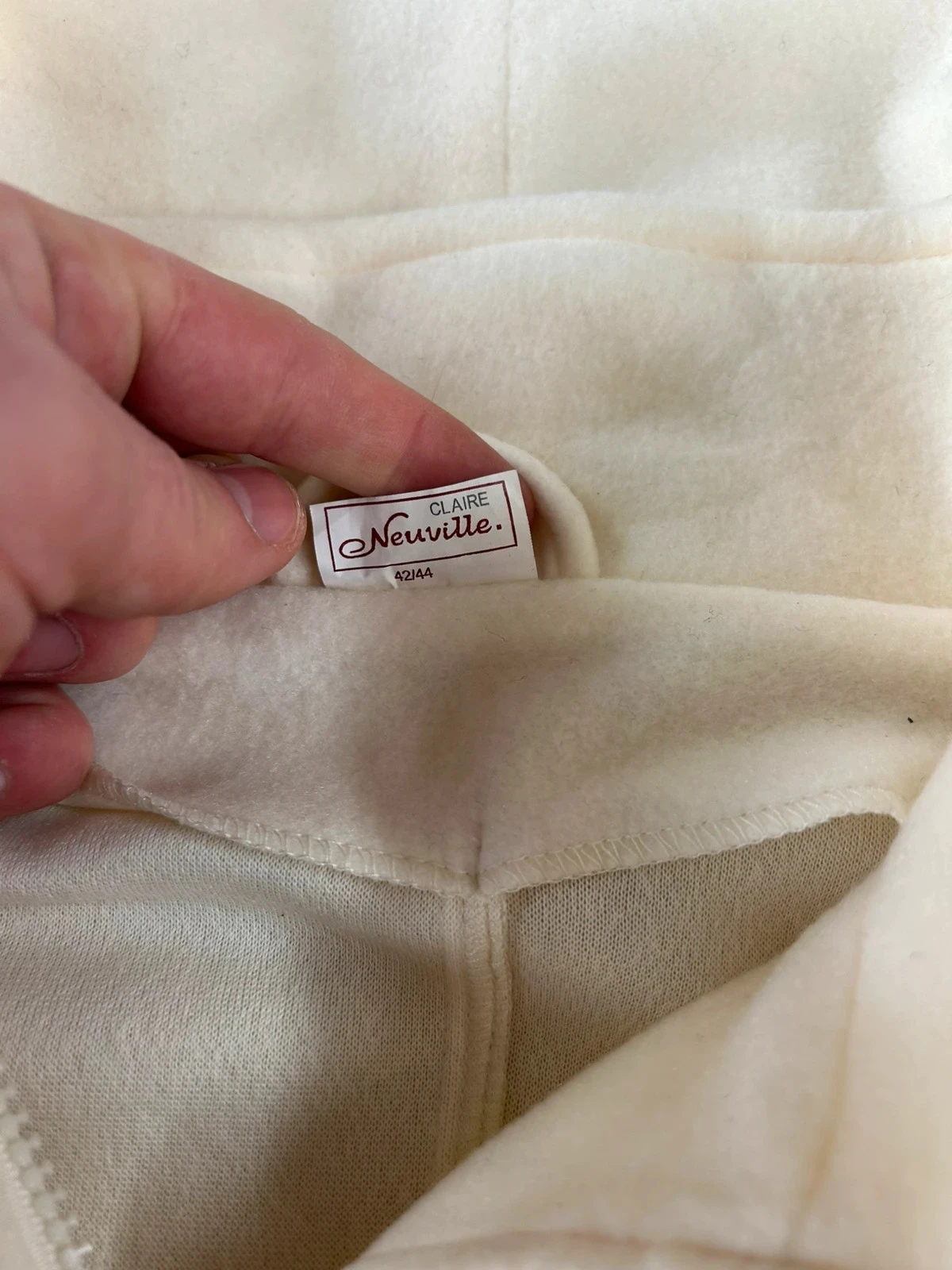 Wit crème Claire Neuville vintage overhemd – photo 7